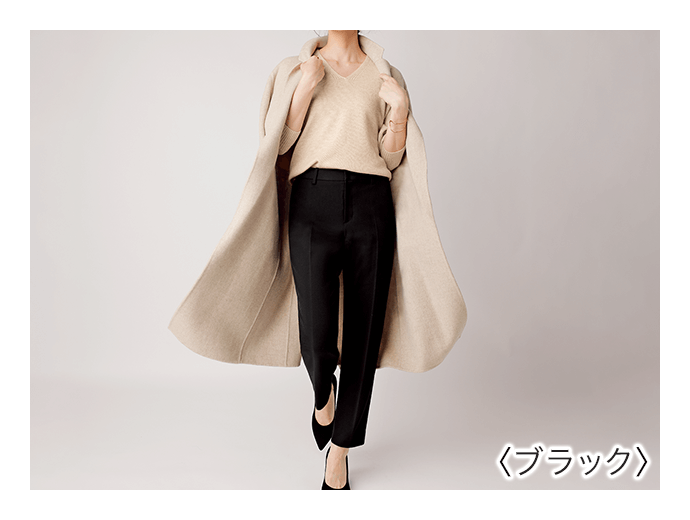 アテニア匠ストレッチ　ノーカラージャケット＆レッグパンツ　セットアップ　Mサイズ アウトレット】2wayストレッチノーカラージャケット 茶