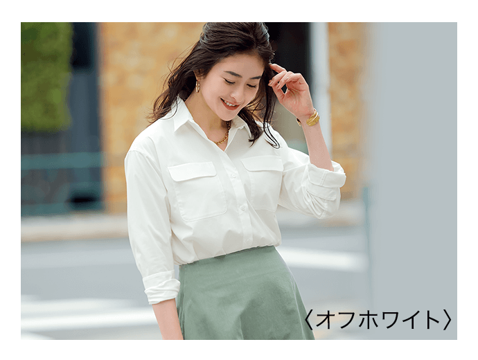 n'OrLABEL洗練デザインロングシャツ[品番：MITW0015070