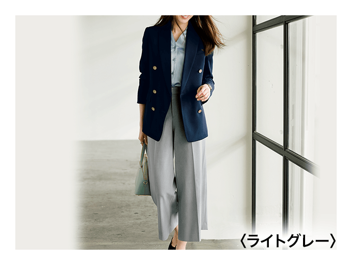 アテニア匠ストレッチ ノーカラージャケット＆レッグパンツ