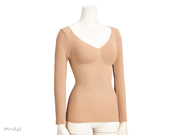 くびれの魔法 カップ付き 長袖インナー Off アテニアオンラインショップ 美肌化粧水 美容液などの通販