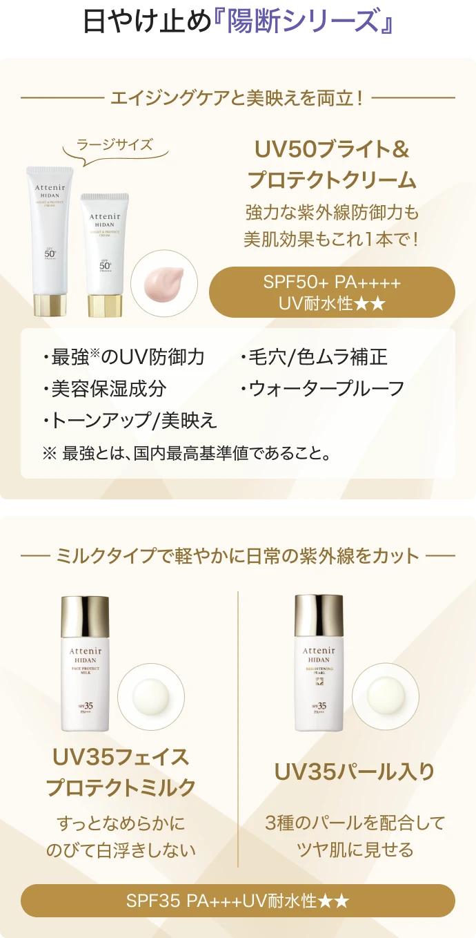 日やけ止め『陽断シリーズ』エイジングケアと美映えを両立！ ミルクタイプで軽やかに日常の紫外線をカット