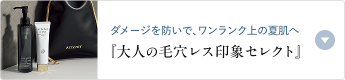 ダメージを防いで、ワンランク上の夏肌へ 『大人の毛穴レス印象セレクト』