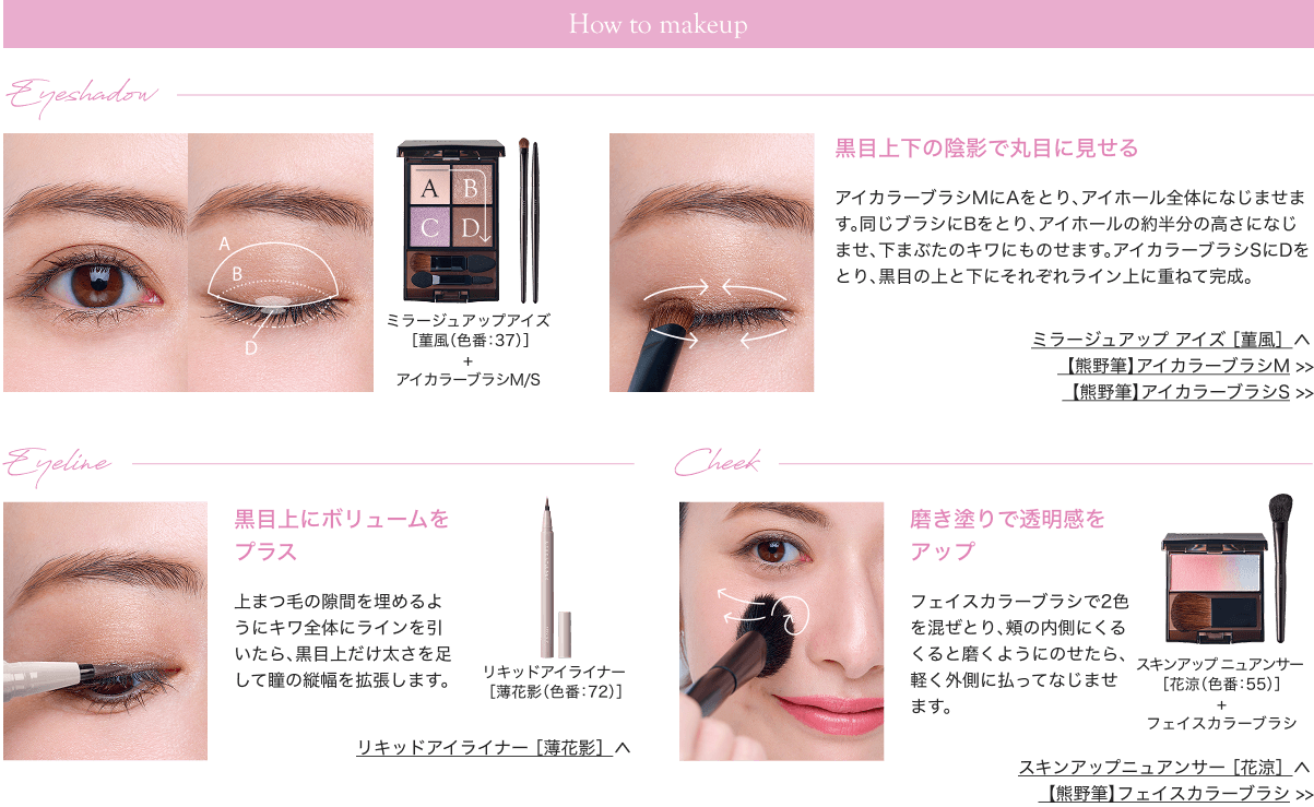 HOW TO Makeup SKIN EYE EYELASH CHEEK
