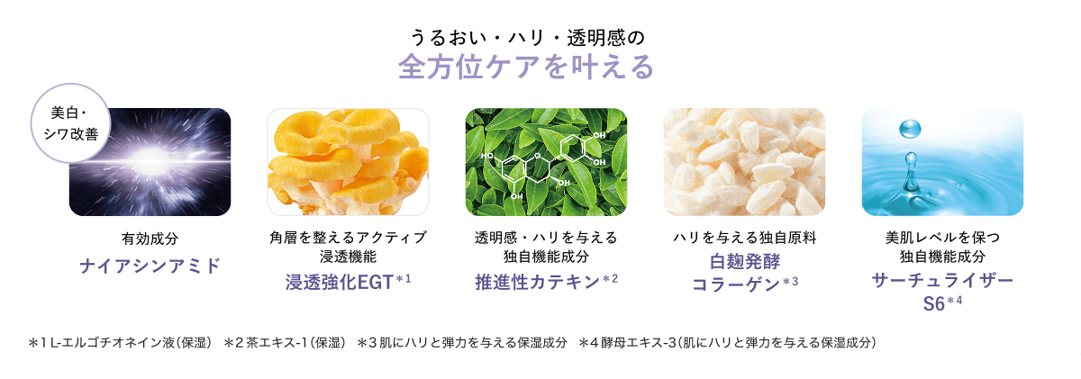うるおい・ハリ・透明感の全方位ケアを叶える