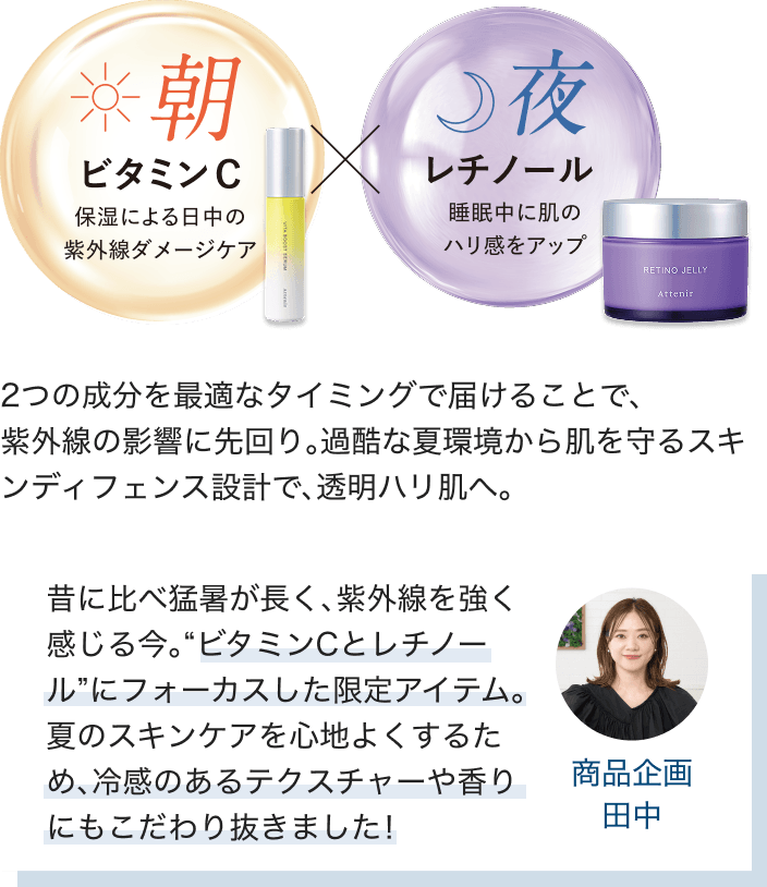 美容賢者が注目する、時間別成分ケア 朝ビタミンC×夜レチノールで