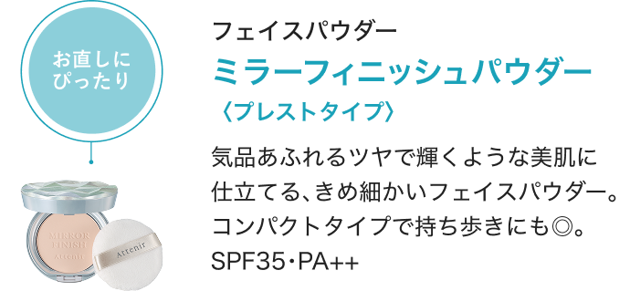 ミラー フィニッシュパウダー 〈プレストタイプ〉