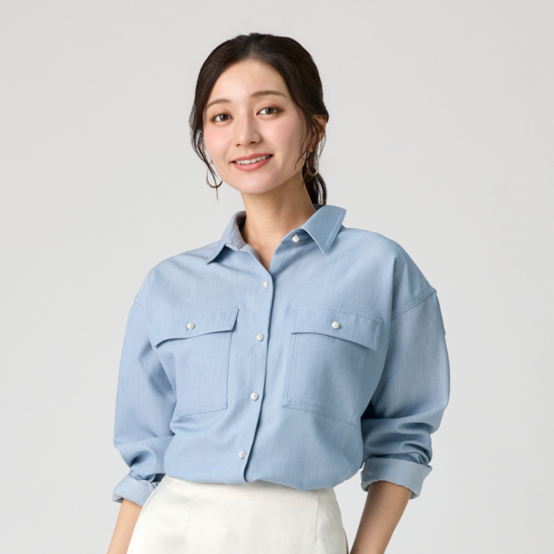 【50％オフ】大人設計ダンガリーシャツ