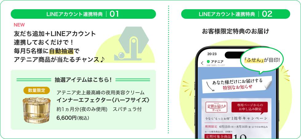 LINEアカウント連携特典