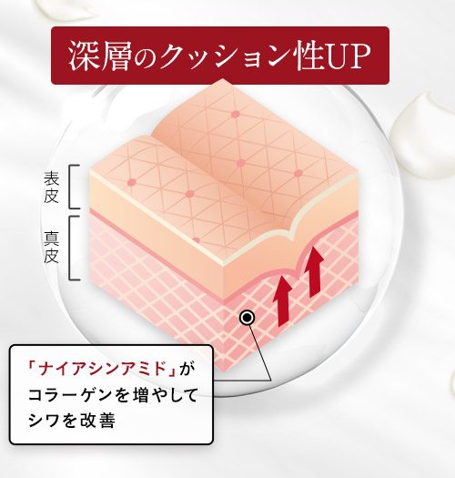 深層のクッション性UP