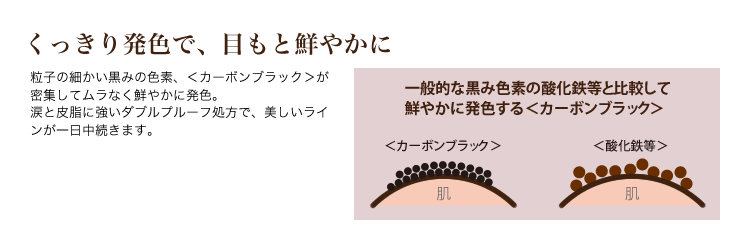 くっきり発色で、目もと鮮やかに