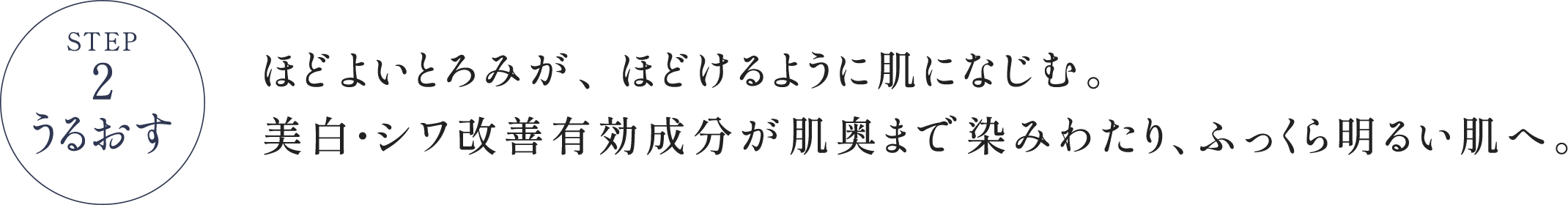 STEP2 うるおす